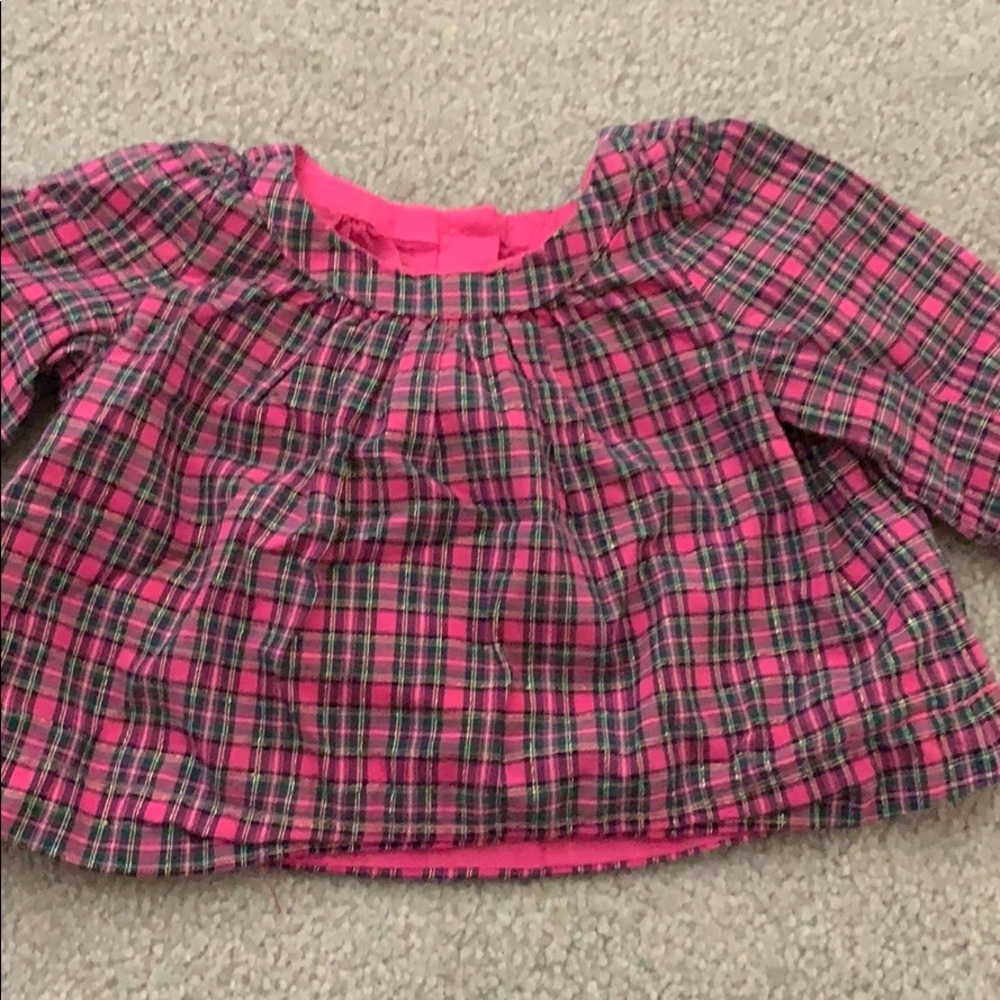 BABY GAP plaid blouse 0-3 month